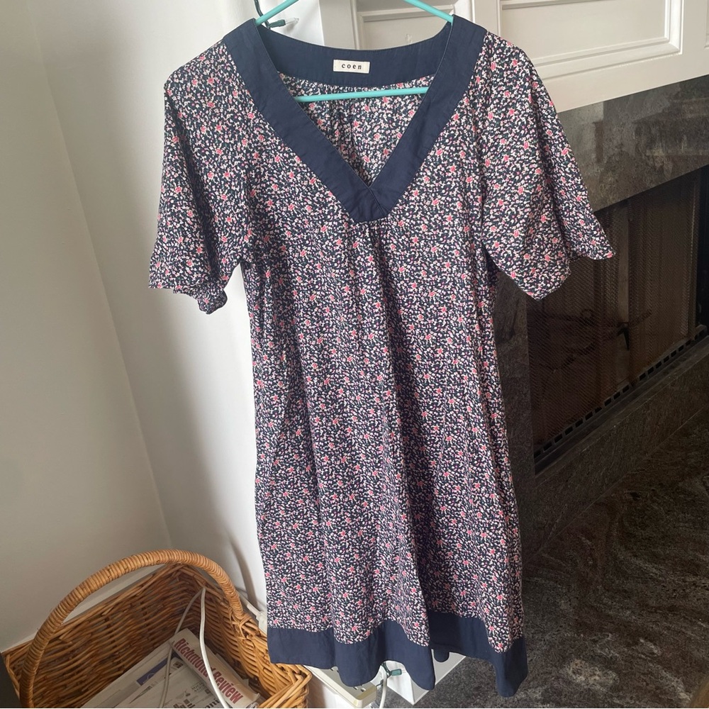 Japanese brand coen midi 100% cotton dress size small/medium